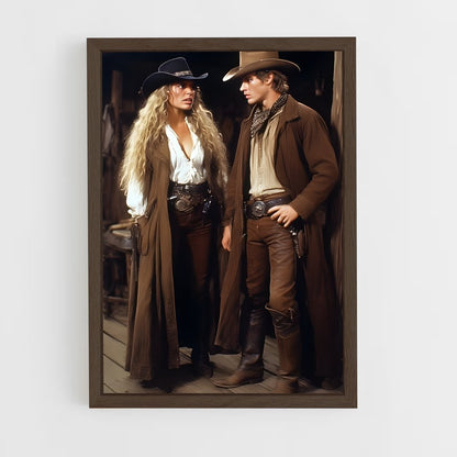 ap-wild west-2 cadre Bois foncé