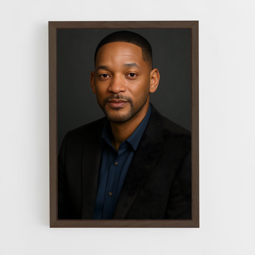 ap-will smith-5 cadre Bois foncé