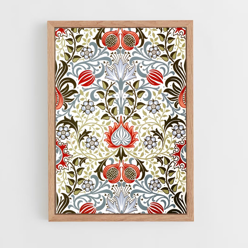 ap-william morris patterns-8 cadre Bois clair