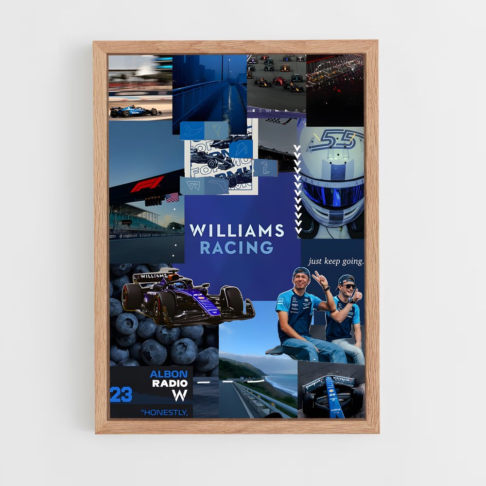 ap-williams f1 team-2 cadre Bois clair