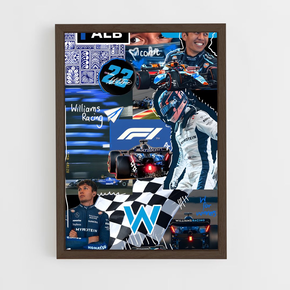 ap-williams f1 team-5 cadre Bois foncé