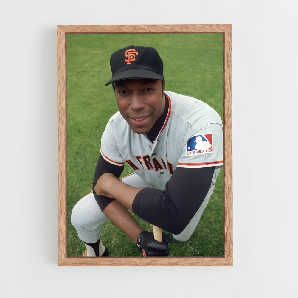 ap-willie mccovey-3 cadre Bois clair