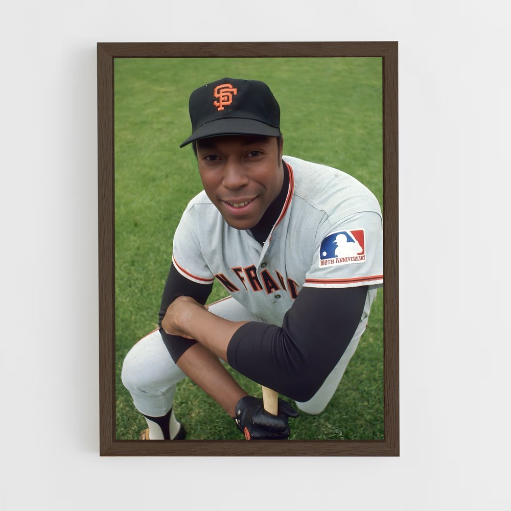 ap-willie mccovey-3 cadre Bois foncé