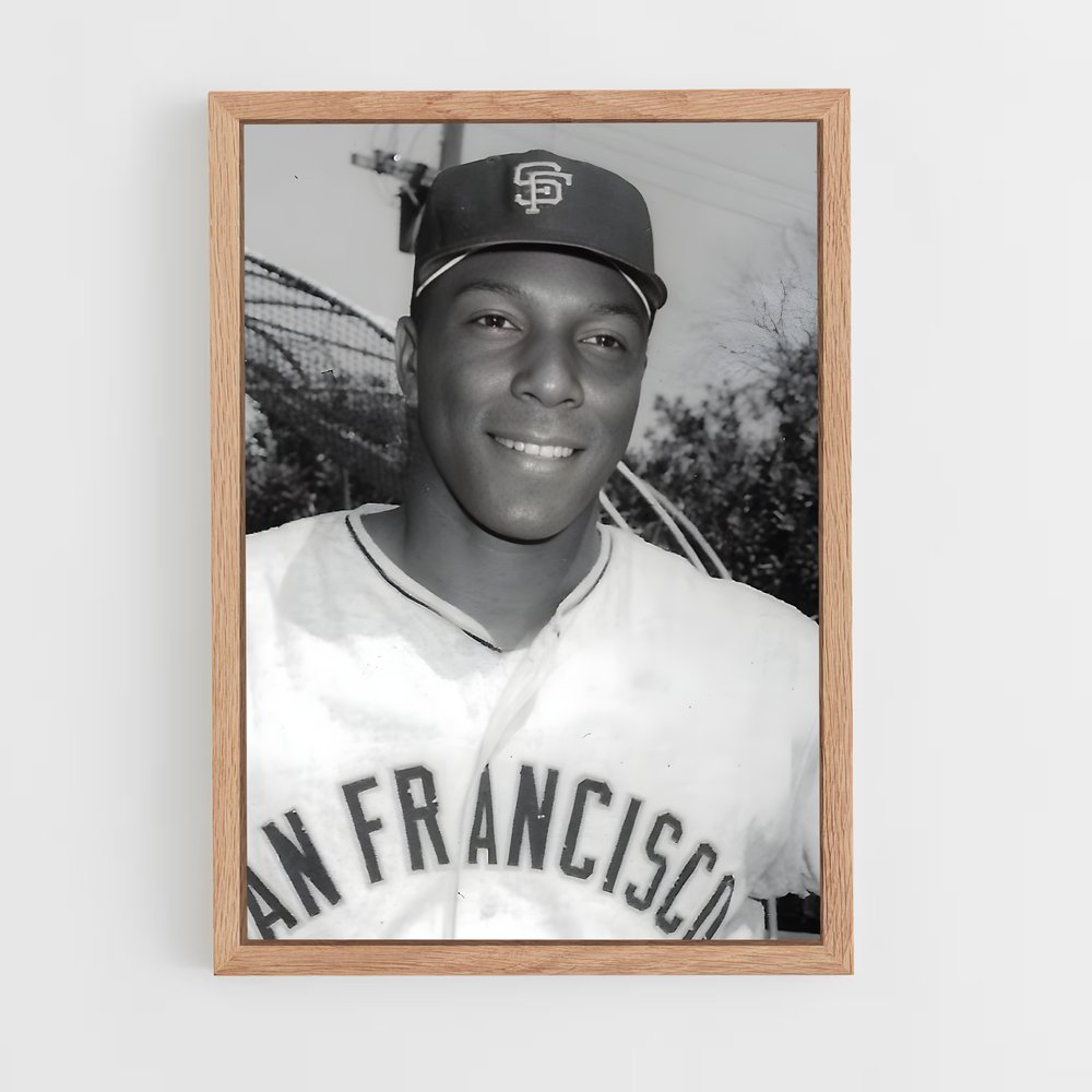 ap-willie mccovey-5 cadre Bois clair