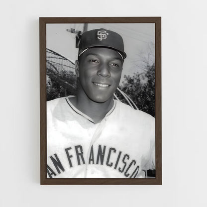 ap-willie mccovey-5 cadre Bois foncé