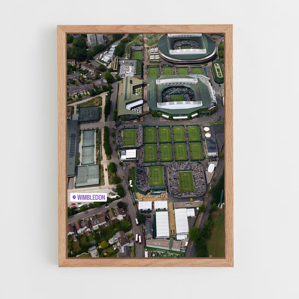 ap-wimbledon tennis-7 cadre Bois clair