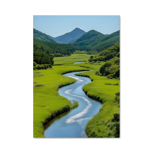 Poster Winding river 97497