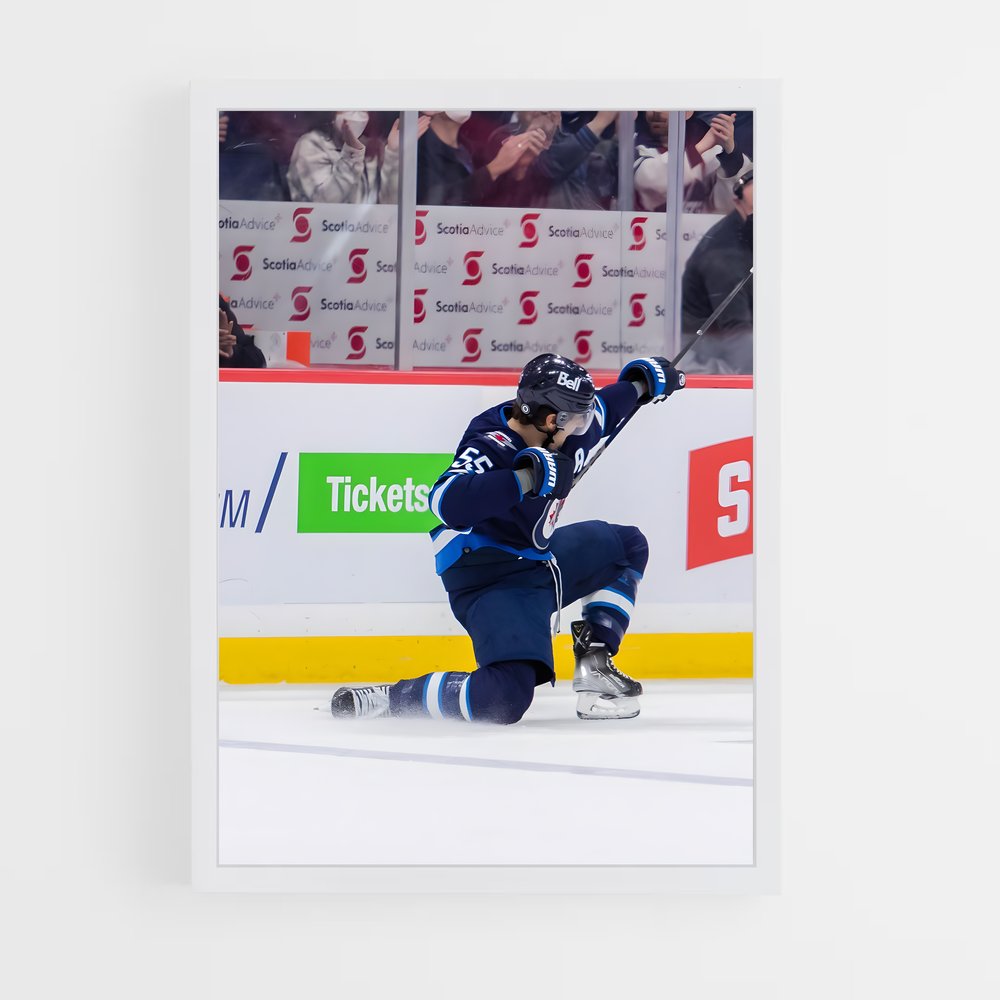 ap-winnipeg jets-10 cadre Blanc