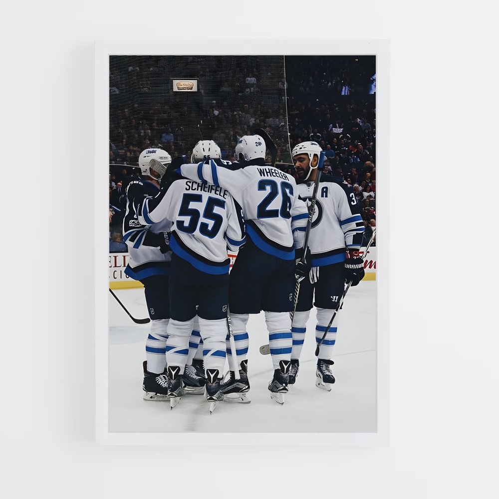 ap-winnipeg jets-13 cadre Blanc