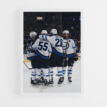 ap-winnipeg jets-13 cadre Blanc
