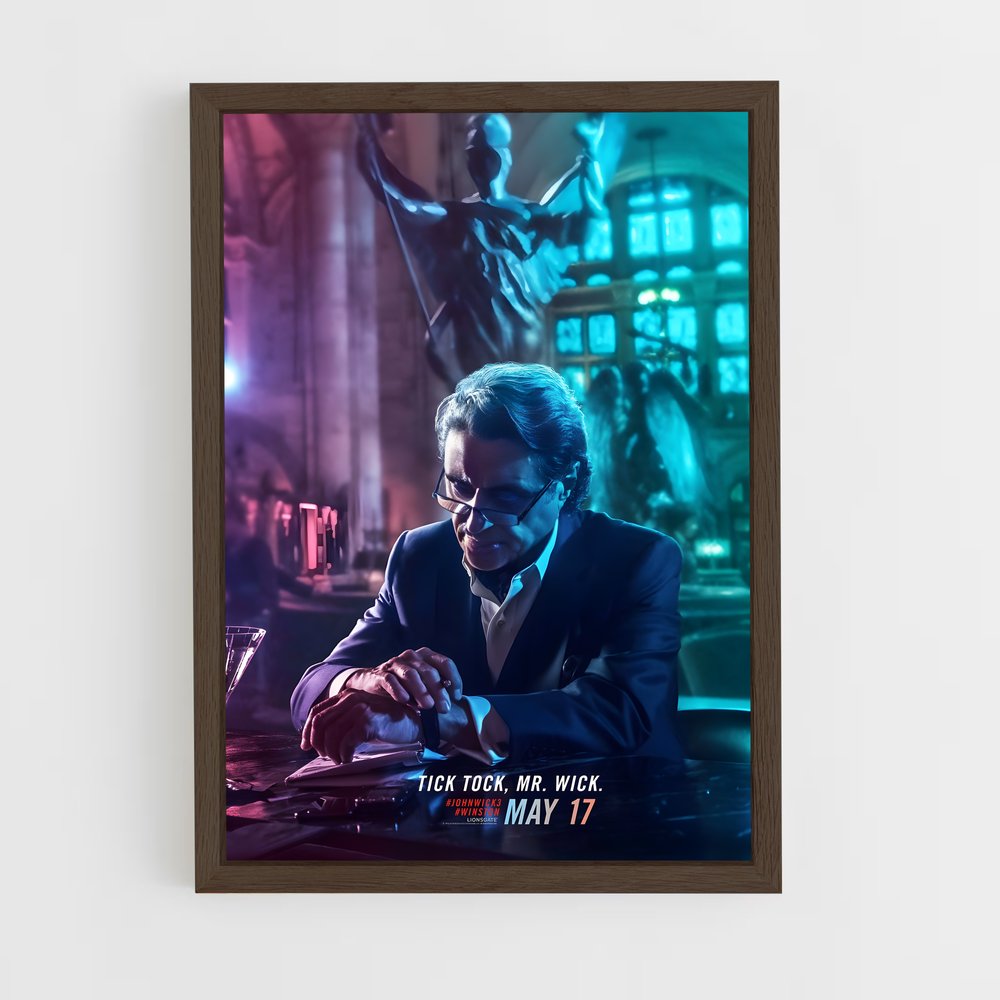 ap-winston john wick-3 cadre Bois foncé