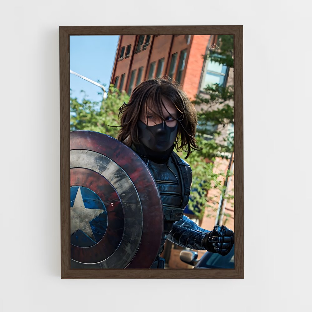 ap-winter soldier-3 cadre Bois foncé