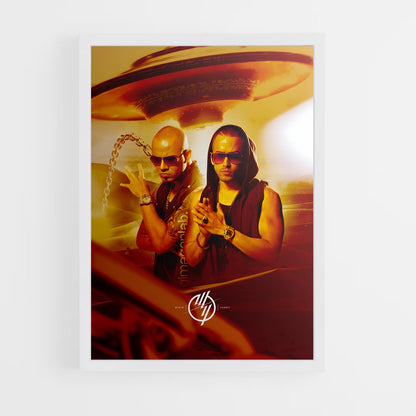 ap-wisin and yandel-2 cadre Blanc