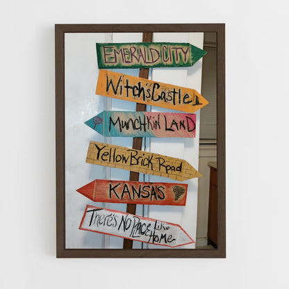ap-wizard of oz-3 cadre Bois foncé