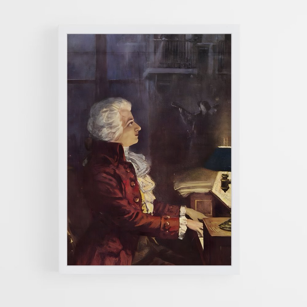 ap-wolfgang amadeus mozart-1 cadre Blanc