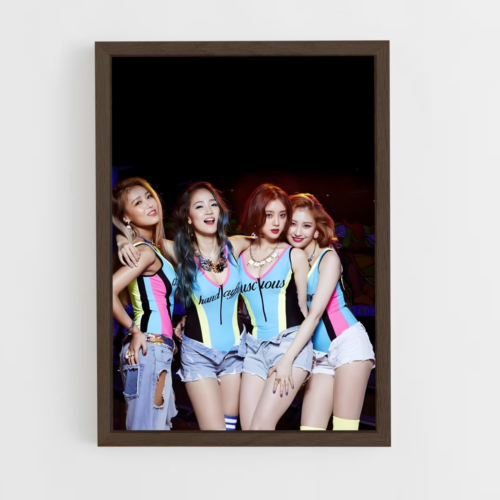 ap-wonder girls-2 cadre Bois foncé