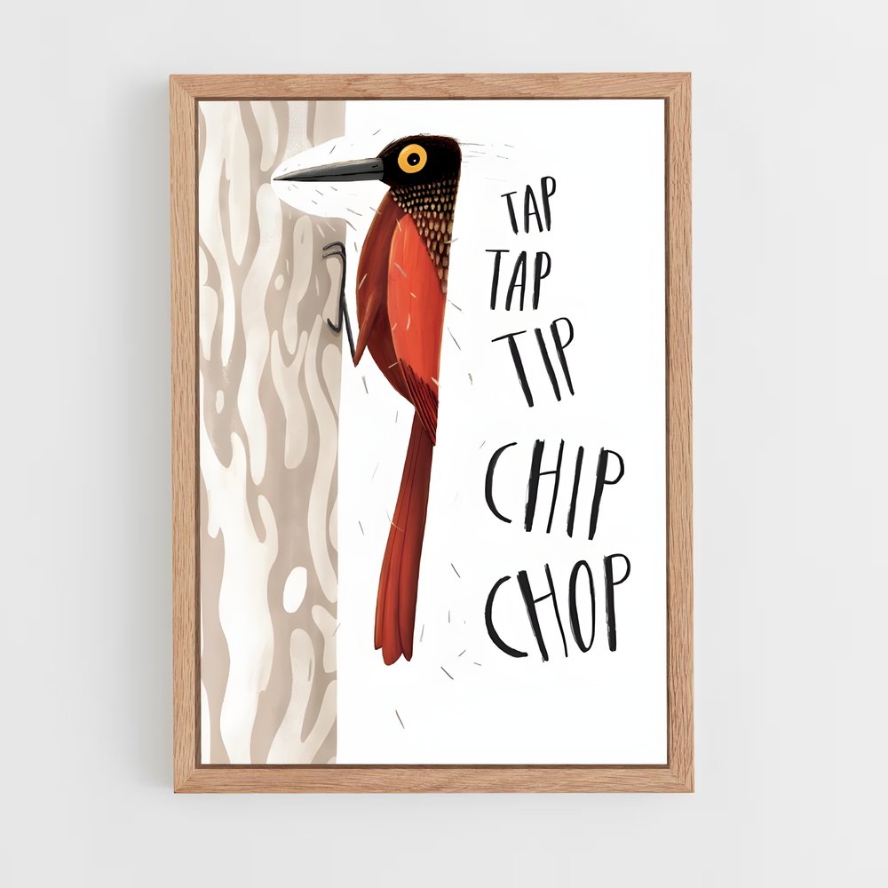 ap-woodpecker-8 cadre Bois clair