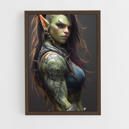 ap-world of warcraft-4 cadre Bois foncé