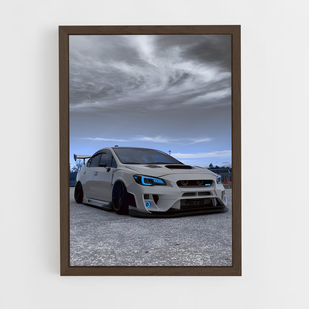 ap-wrx sti hatchback-3 cadre Bois foncé