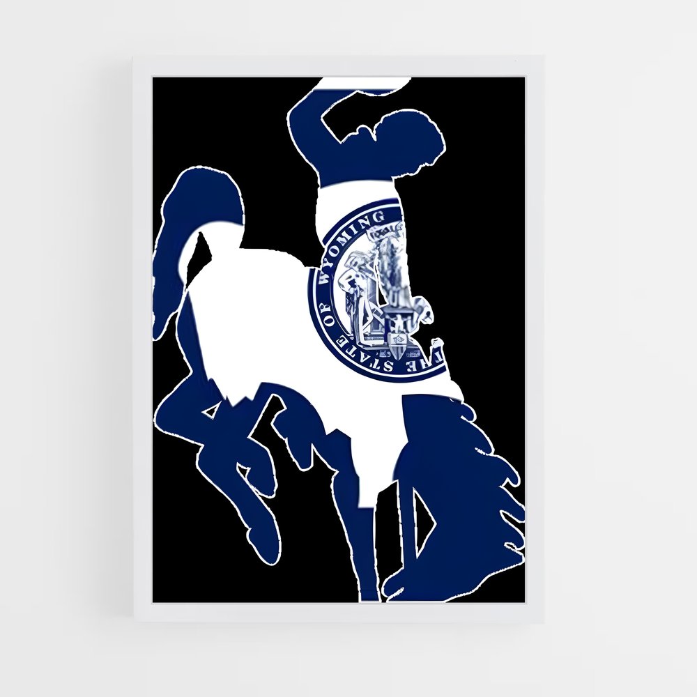 ap-wyoming flag-2 cadre Blanc