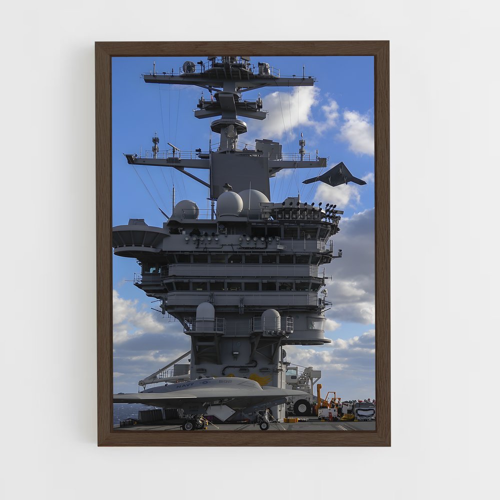 ap-x-47b-2 cadre Bois foncé