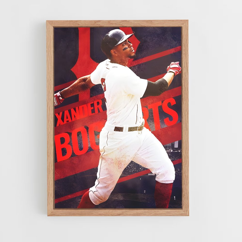 ap-xander bogaerts-4 cadre Bois clair