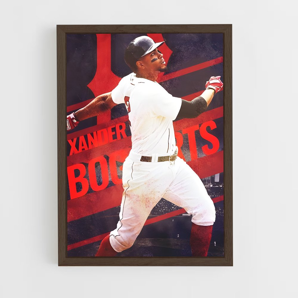 ap-xander bogaerts-4 cadre Bois foncé