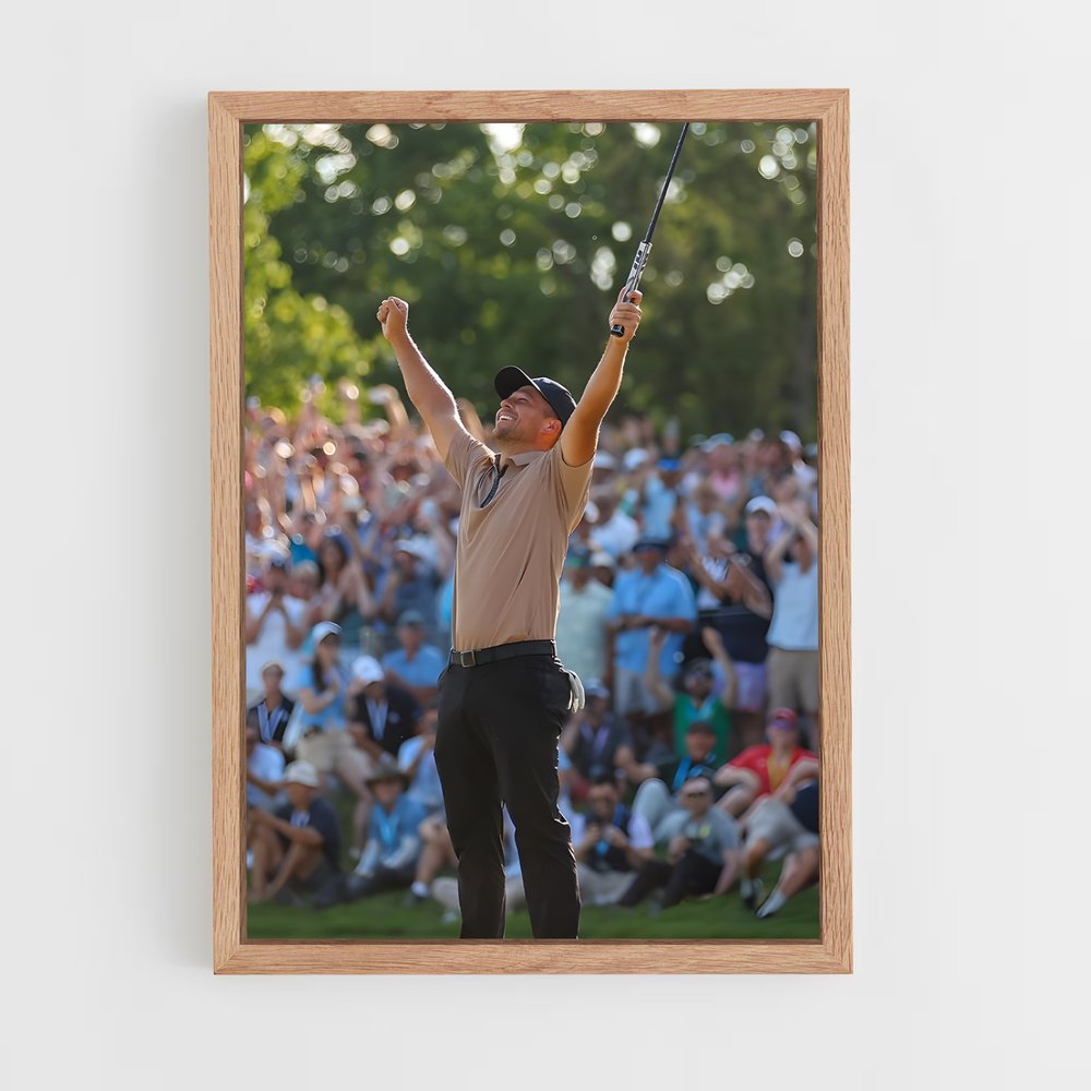 ap-xander schauffele-1 cadre Bois clair