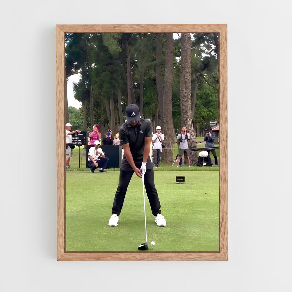 ap-xander schauffele-5 cadre Bois clair