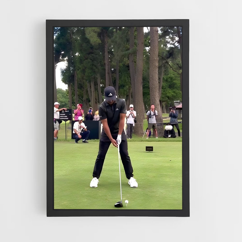 ap-xander schauffele-5 cadre Noir