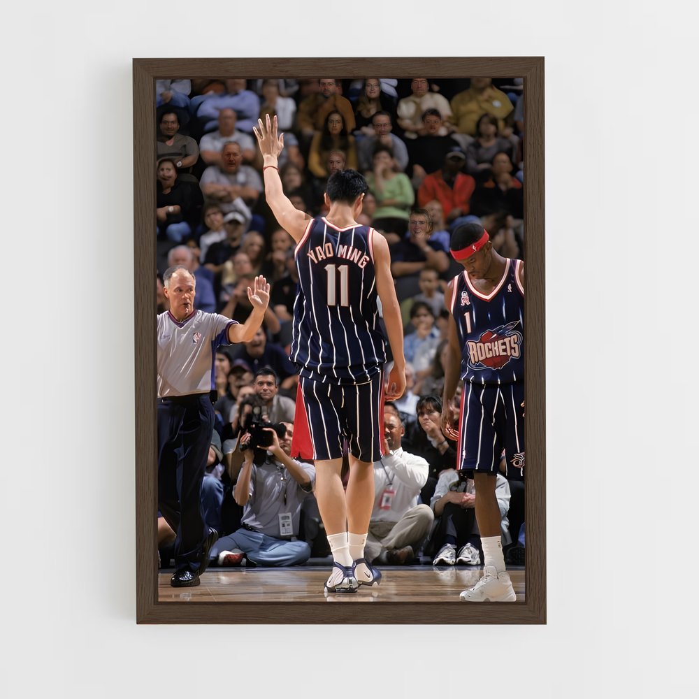 ap-yao ming-1 cadre Bois foncé
