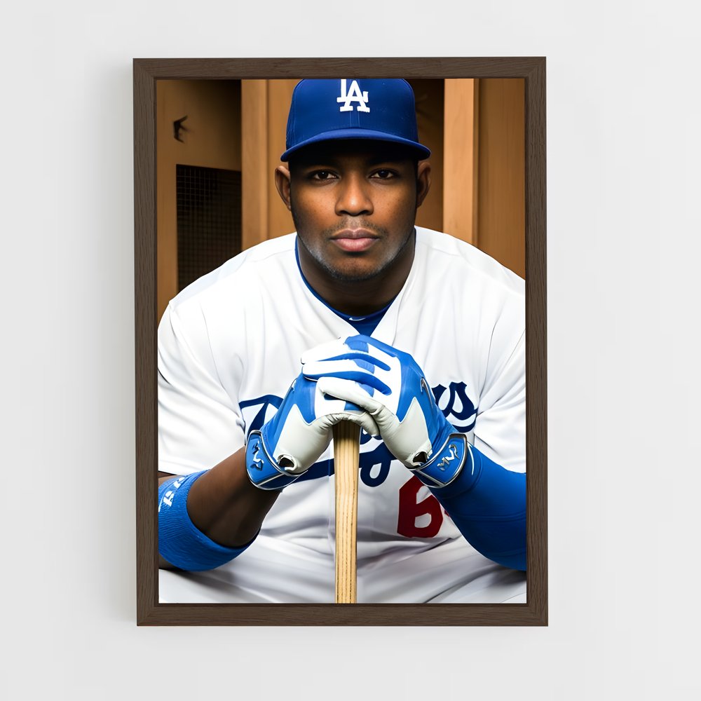 ap-yasiel puig-2 cadre Bois foncé