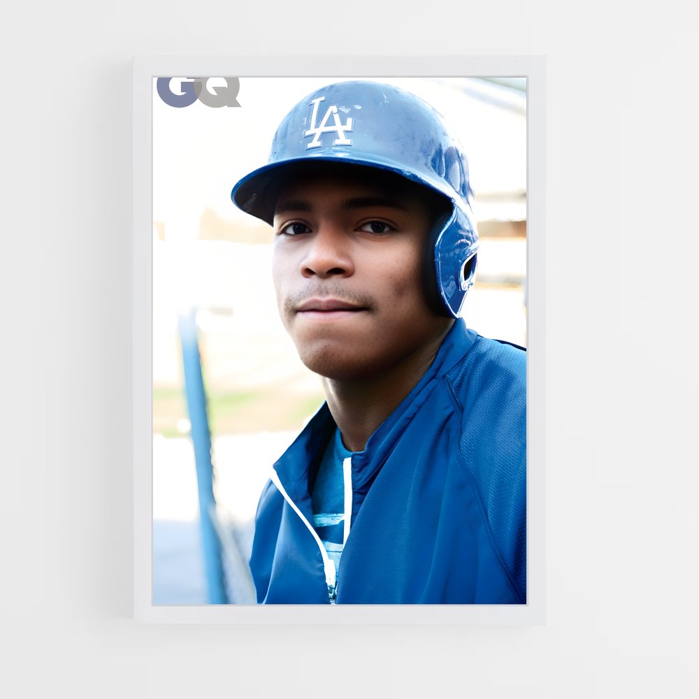 ap-yasiel puig-3 cadre Blanc