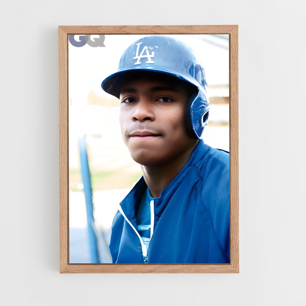 ap-yasiel puig-3 cadre Bois clair