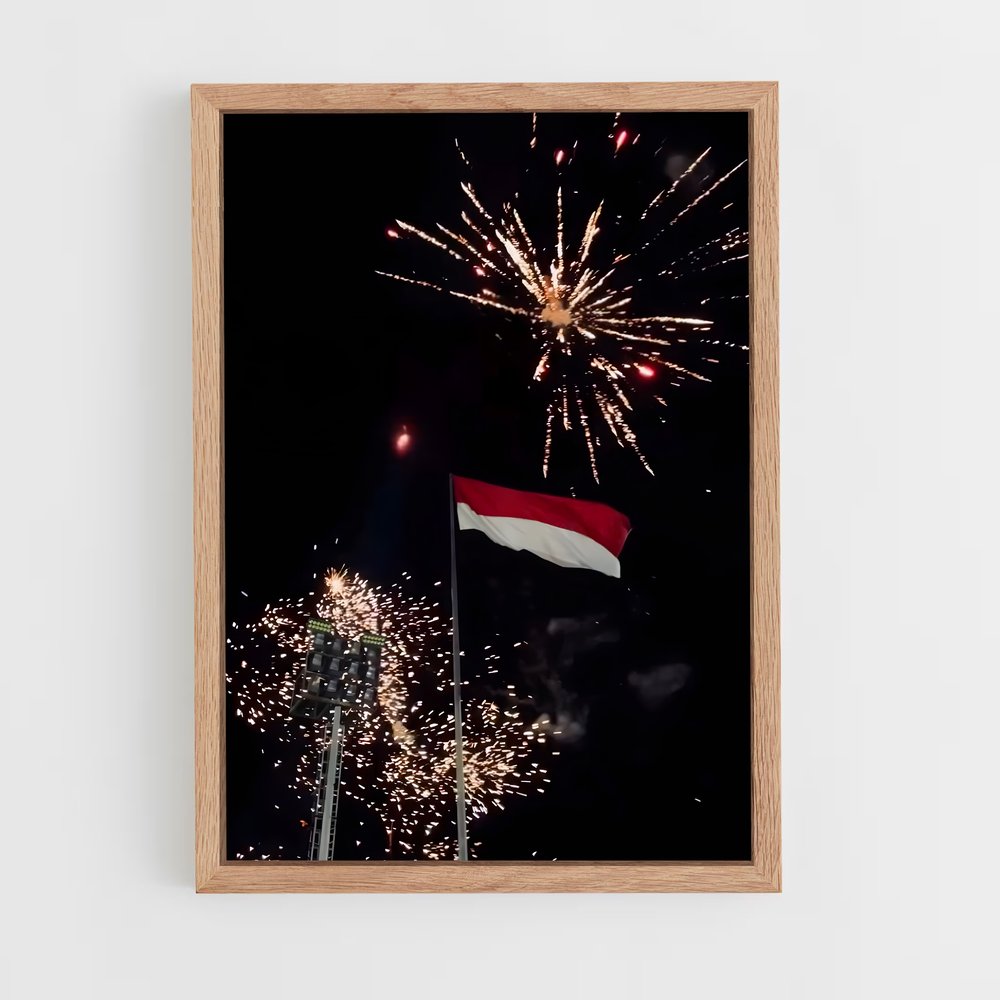 ap-yemen flag-4 cadre Bois clair