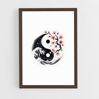 ap-yin yang-1 cadre Bois foncé