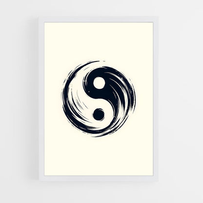 ap-yin yang-2 cadre Blanc