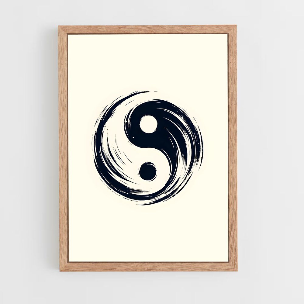 ap-yin yang-2 cadre Bois clair