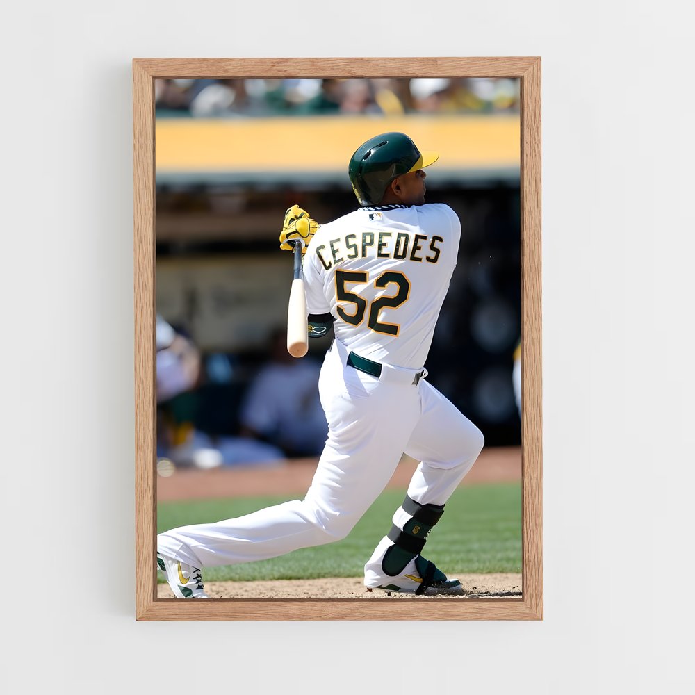 ap-yoenis cespedes-1 cadre Bois clair