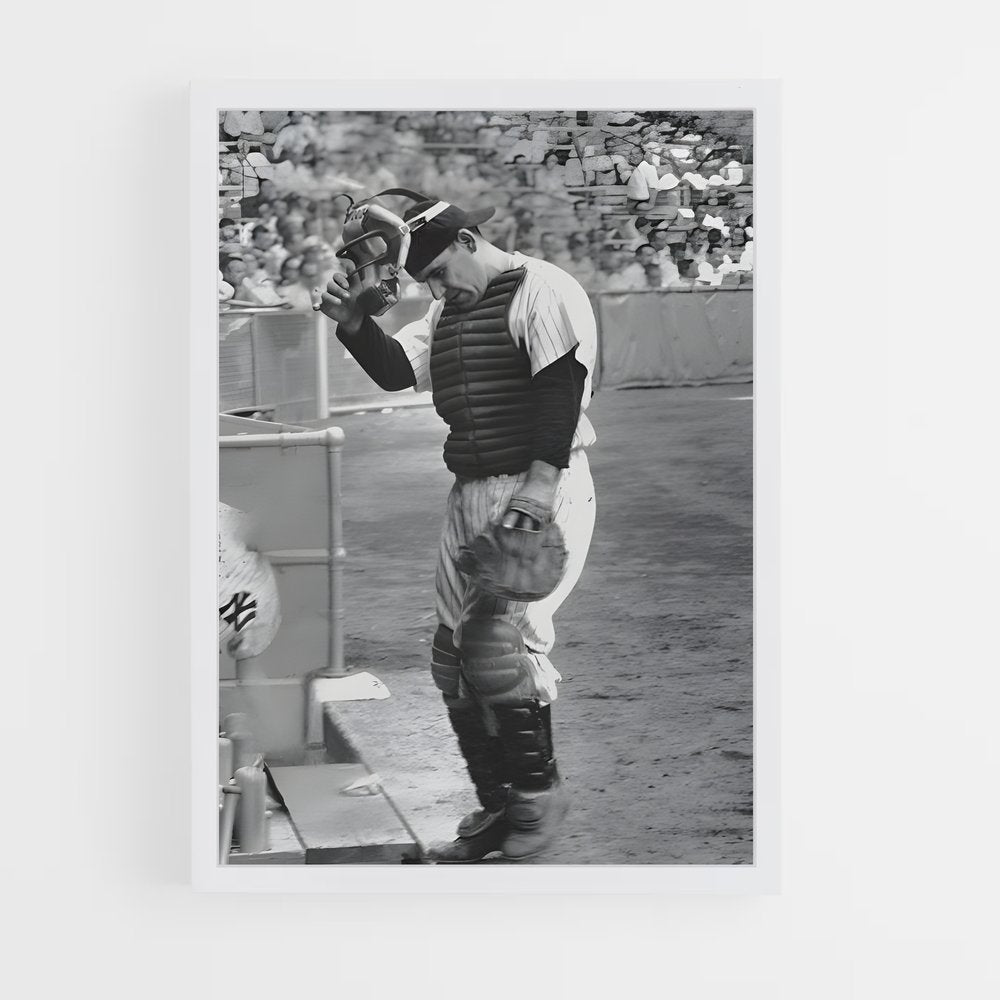 ap-yogi berra-2 cadre Blanc