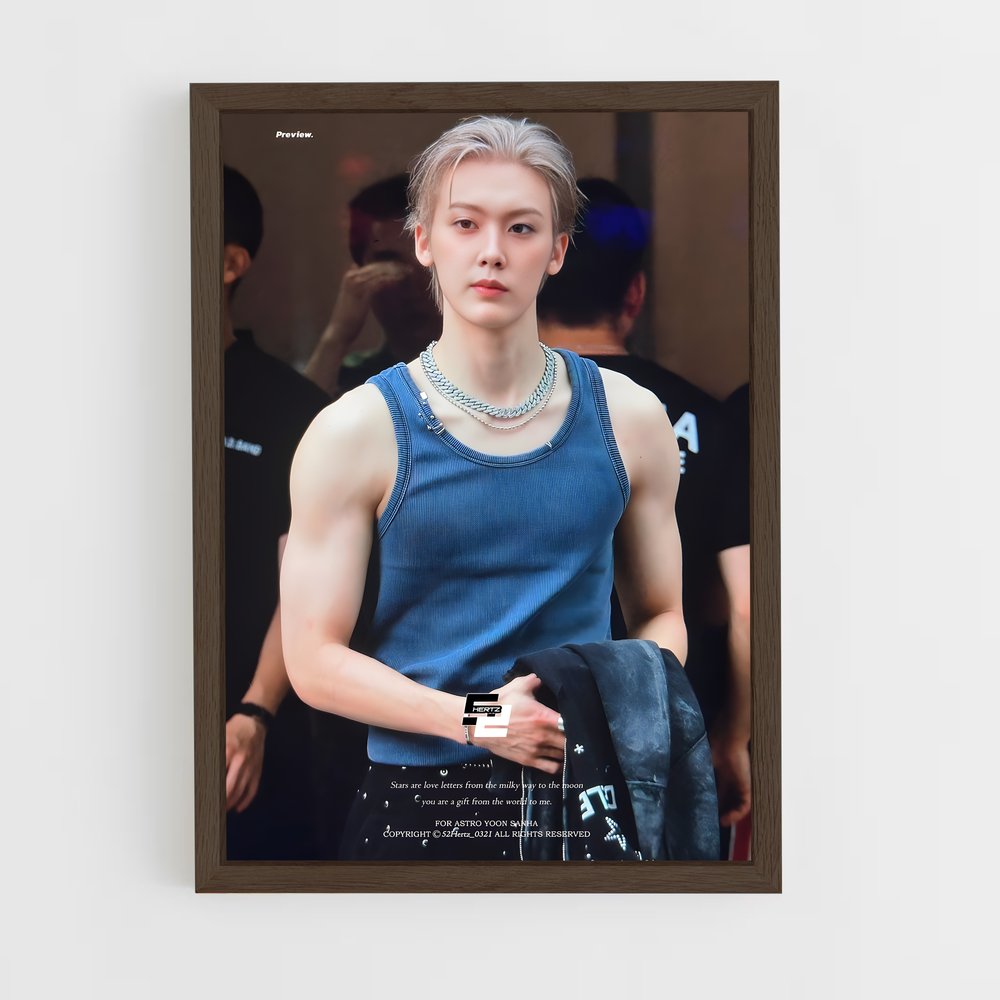 ap-yoon sanha-1 cadre Bois foncé