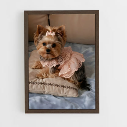 ap-yorkshire terrier-5 cadre Bois foncé
