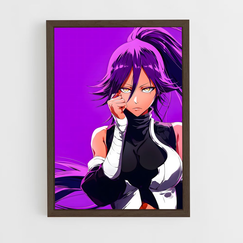 ap-yoruichi shihoin-1 cadre Bois foncé