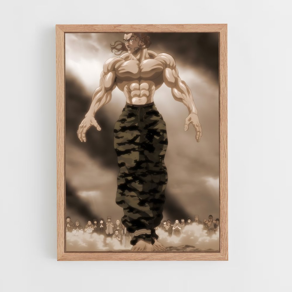 ap-yujiro hanma-5 cadre Bois clair