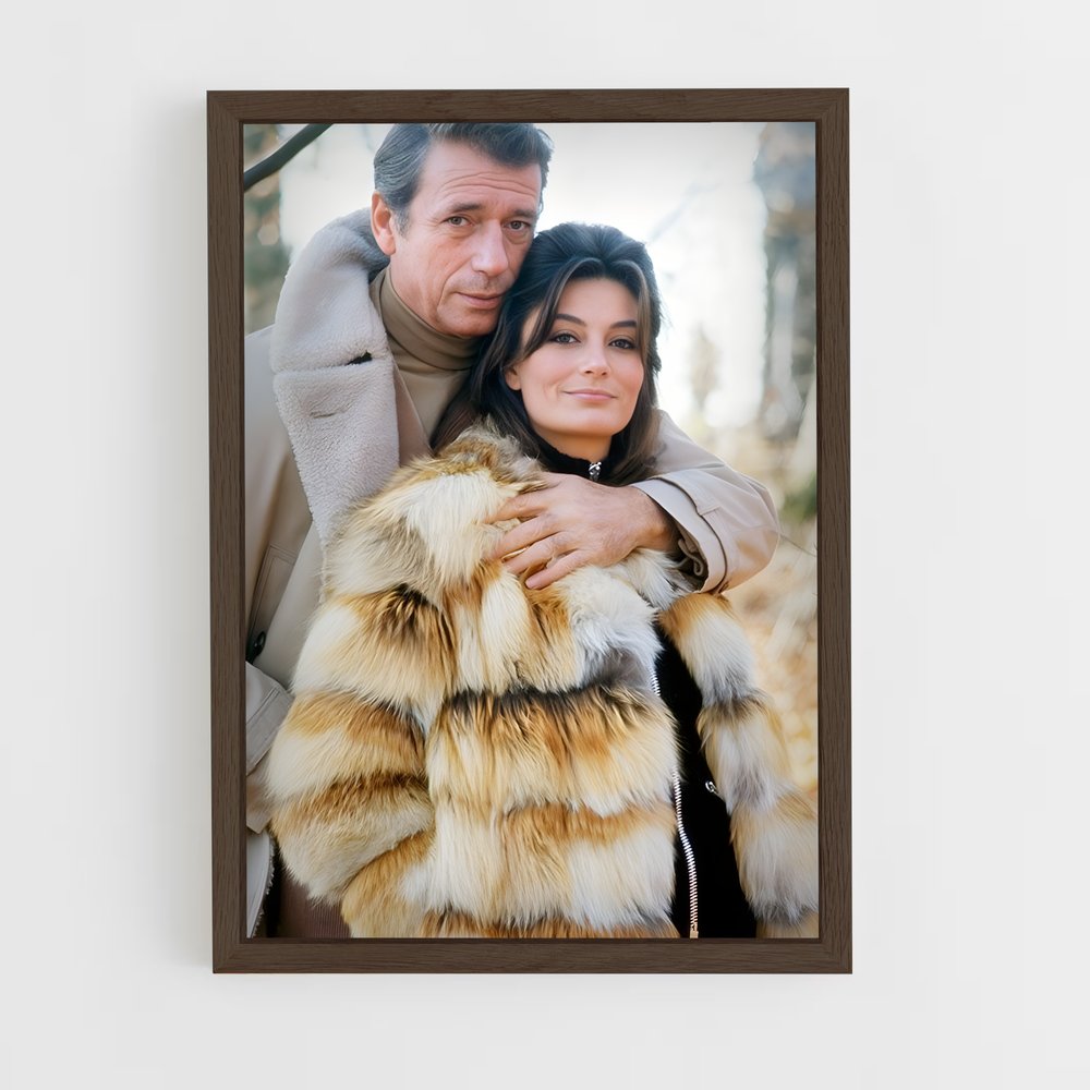 ap-yves montand-3 cadre Bois foncé