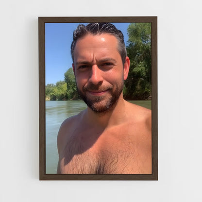 ap-zachary levi-6 cadre Bois foncé