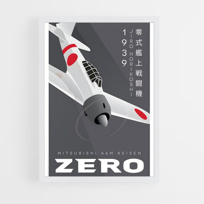 ap-zero fighter mitsubishi-3 cadre Blanc