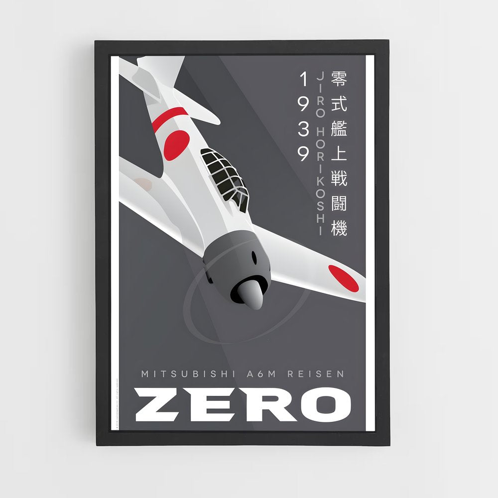 ap-zero fighter mitsubishi-3 cadre Noir