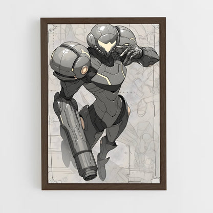 ap-zero suit samus-3 cadre Bois foncé