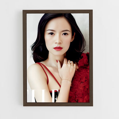 ap-zhang ziyi-3 cadre Bois foncé